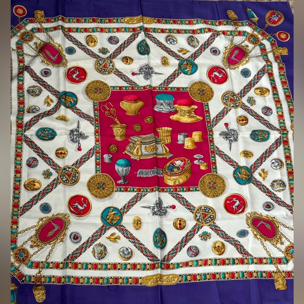 Trussardi 100% Silk Scarf